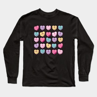 Valentines Day Candy Hearts Long Sleeve T-Shirt